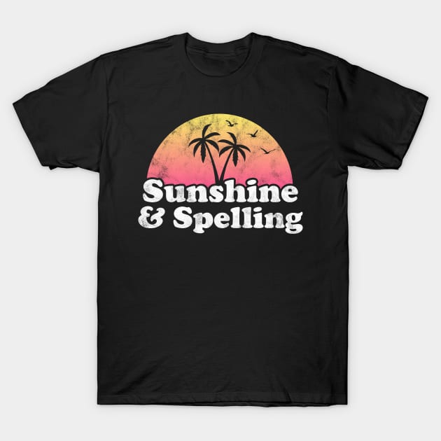 Sunshine and Spelling T-Shirt by JKFDesigns